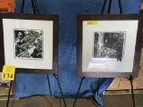 FRAMED AND MATTED BLACK AND WHITE PHOTOS