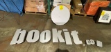 SET OF BOOKIT.COM METAL LETTERS