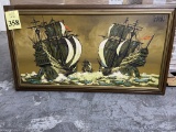 OIL AND ACRYLIC FRAMED PAINTING
