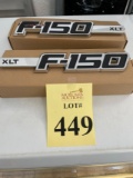 SET FORD F150 XLT SIDE FENDER EMBLEMS