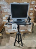 KARAOKE MONITOR STAND WITH MIC HOLDERS