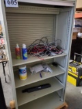 METAL CABINET WITH ROLL UP DOOR