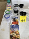 MAGIC BULLET WITH ACCESSORIES AND RECIPE BOOK