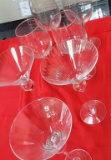 LOT CONSISTING OF CRYSTAL STEMWARE GLASSES