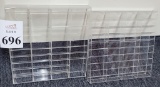 LOT CONSISTING OF (2) ACRYLIC DIVIDED TRAYS