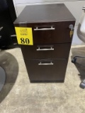 3 DRAWER LOCKING FILE CABINET WITH KEYS
