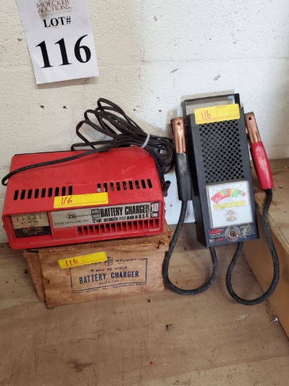 LOT CONSISTING OF BATTERY TESTING EQUIPMENT