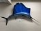 FAUX SAILFISH MOUNT, MEASURES 7 1/2' X 55