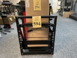 15 SPACE OPEN EQUIPMENT RACKS, (1) NEW IN BOX,