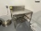 STAINLESS STEEL PREP TABLE WITH BACKSPLASH