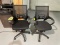 MESH BACK ROLLING ARMCHAIRS