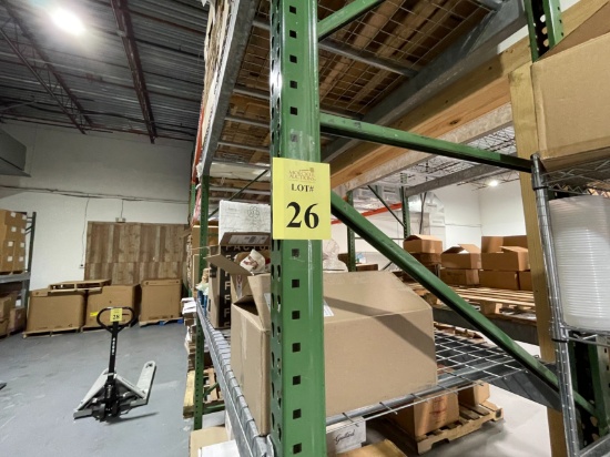 SECTIONS OF MEDIUM DUTY PALLET RACKING