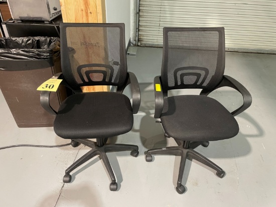MESH BACK ROLLING ARMCHAIRS