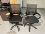 MESH BACK ROLLING ARMCHAIRS
