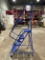 LOUISVILLE 4 STEP STEEL ROLLING WAREHOUSE LADDER