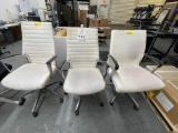 ROLLING OFFICE CHAIRS (WHITE)