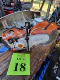 STIHL TS 420 GAS OPERATED CONCRETE SAW WITH: CARBIDE BLADE