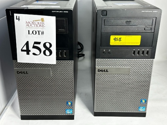 DELL OPTIPLEX 990 TOWER COMPUTERS