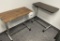 ADJUSTABLE HEIGHT ROLLING TRAY TABLES