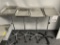 STAINLESS STEEL ROLLING SURGICAL TRAYS
