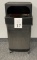 ROLLING METAL TRASH CAN