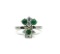 LADIES RING 18K 1CT 75 PT COLUMBIAN EMERALD RING