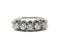 LADIES RING 14K WHITE GOLD 1 CT 1950S STYLE DIAMOND RING