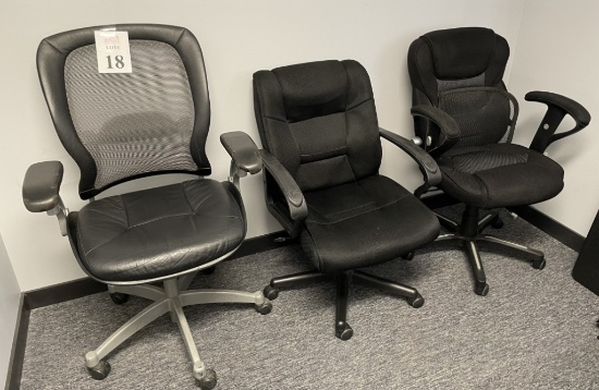 ASSORTED ROLLING OFFICE CHAIRS