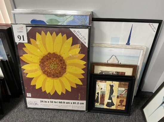 LOT CONSISTING OF ASSORTED FRAMED POSTERS