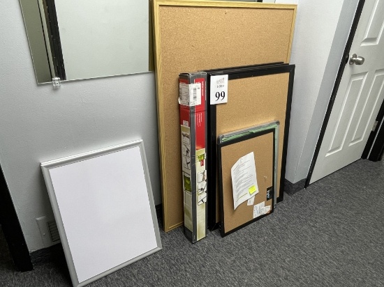 LOT CONSISTING OF (9) BULLETIN AND WHITE BOARDS