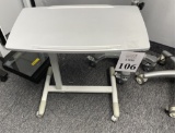 ADJUSTABLE HEIGHT ROLLING TRAY TABLES
