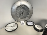 LOT CONSISTING OF (4) ASSORTED WALL CLOCKS
