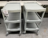PLASTIC ROLLING CARTS