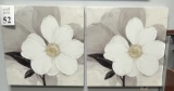 LOT CONSISTING OF FLORAL CANVAS PRINTS