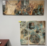 LOT CONSISTING OF ABSTRACT PRINTS ON CANVAS