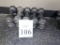 RUBBER COATED HEXAGON 4 LBS. DUMBBELLS (5 PAIRS)