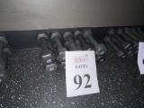 RUBBER COATED HEXAGON 2 LBS. DUMBBELLS (5 PAIRS)