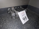 RUBBER COATED HEXAGON 2 LBS. DUMBBELLS (5 PAIRS)