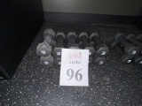 RUBBER COATED HEXAGON 3 LBS. DUMBBELLS (5 PAIRS)