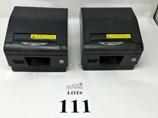 STAR MICRONICS TSP800 2 THERMAL PRINTERS