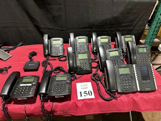 LOT CONSISTING OF (10) POLYCOM PHONES