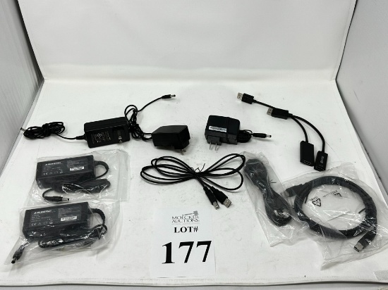 LOT CONSISTING OF ASSORTED AC ADAPTORS AND USB