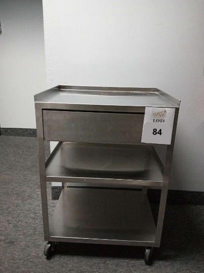ROLLING STAINLESS STEEL CART