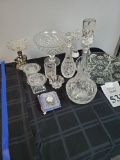 LOT CONSISTING ASSORTED CREST GLASS ITEMS
