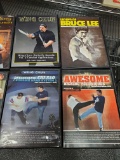 LOT CONSISTING OF CD'S AND DVD'S OF MARTIAL ART