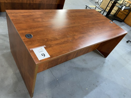 ALERA VALENCIA SERIES STRAIGHT DESK MEDIUM CHERRY