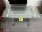 LOT CONSISTING OF GLASS TOP COMPUTER DESK