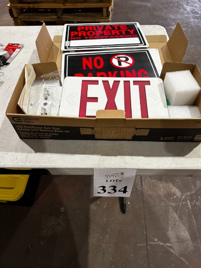 LOT CONSISTING OF ASSORTED SIGNS