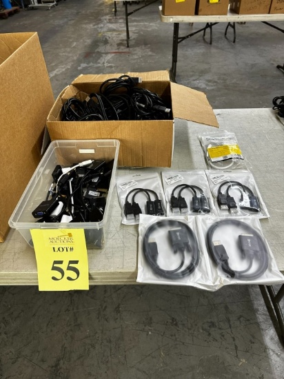 LARGE LOT OF ASSORTED CABLES