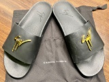 GIUSEPPE ZANOTTI SLIDES AUTHENTIC (NEW IN BOX) WITH SHOE BAG